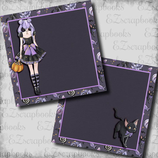 Halloween Moonlight Girl Purple NPM - 23-427