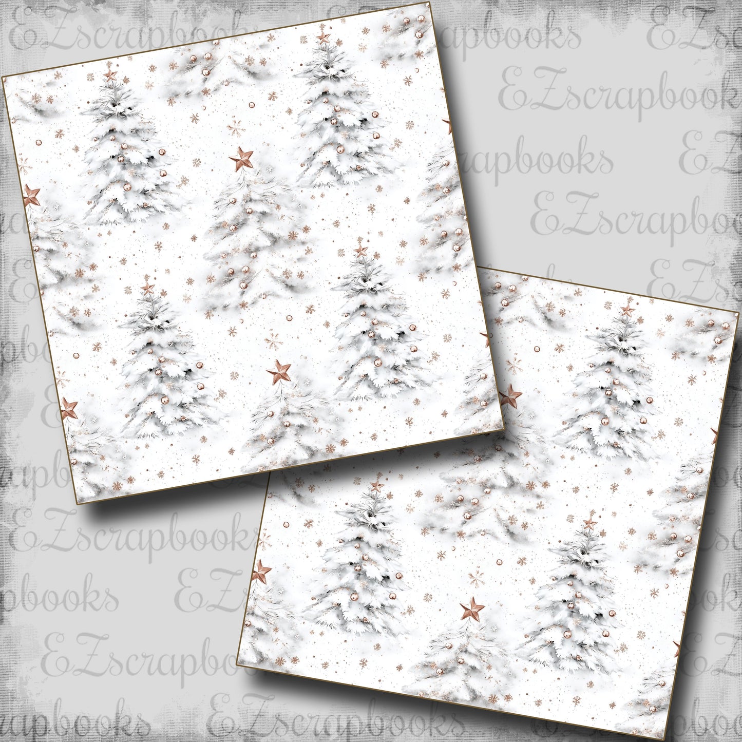 Joy Season Trees  - Scrapbook Papers - 24-914