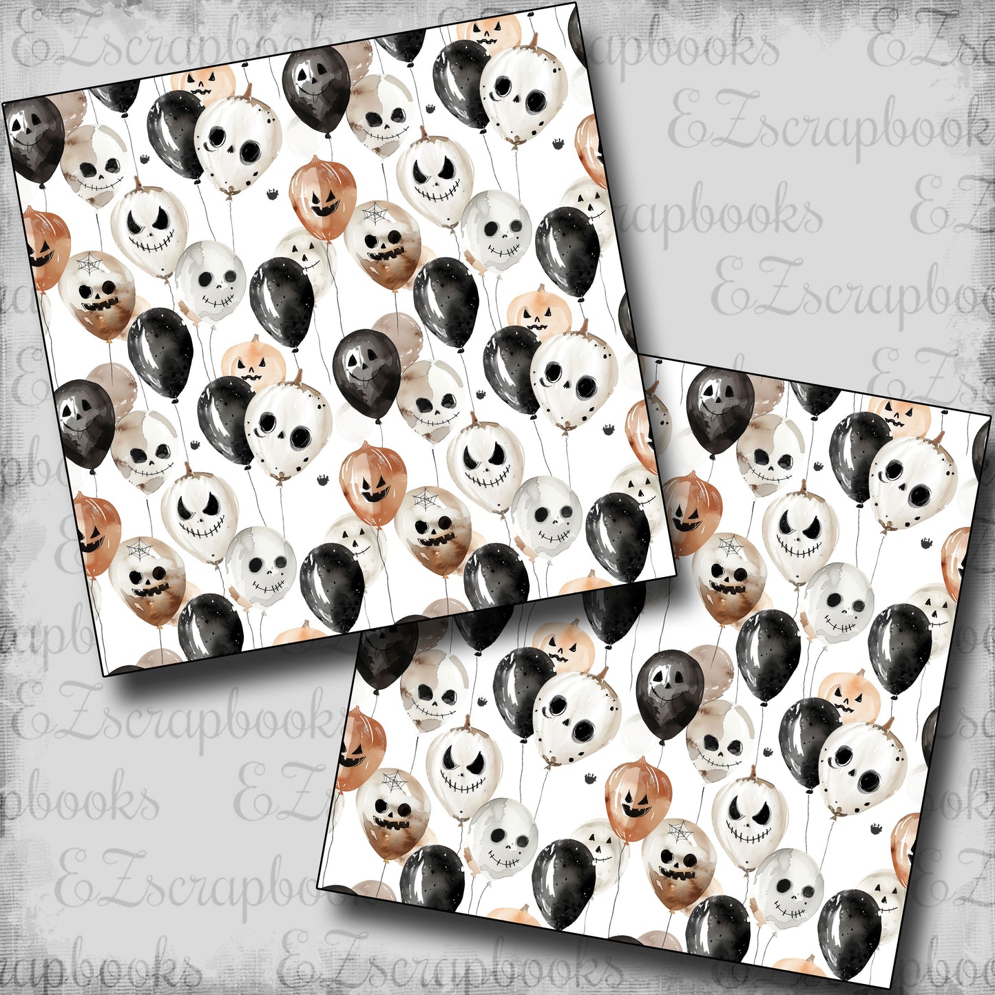 Spooky Season Balloons - Scrapbook Papers - 24-785