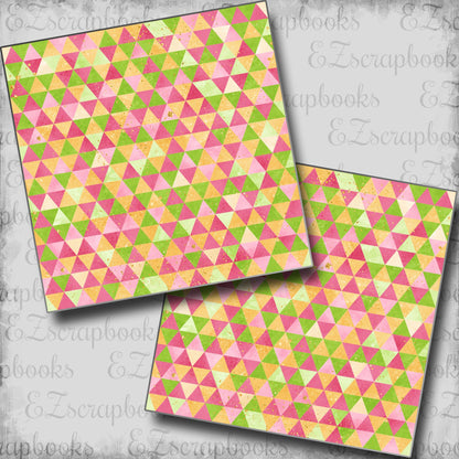 Pinky Lime Triangles NPM - 23-165