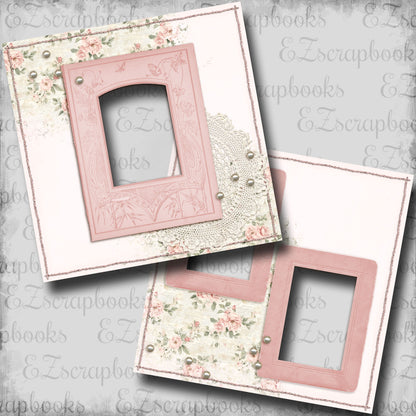 Floral & Lace - EZ Digital Scrapbook Pages - INSTANT DOWNLOAD