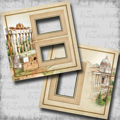 Roma Forum - EZ Digital Scrapbook Pages - INSTANT DOWNLOAD