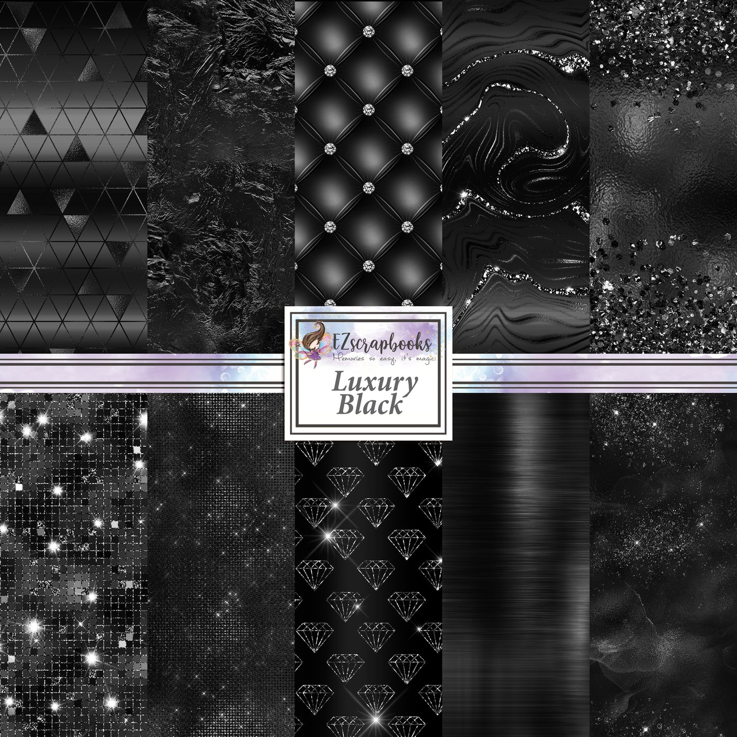 Luxury Black - Paper Pack - 8260