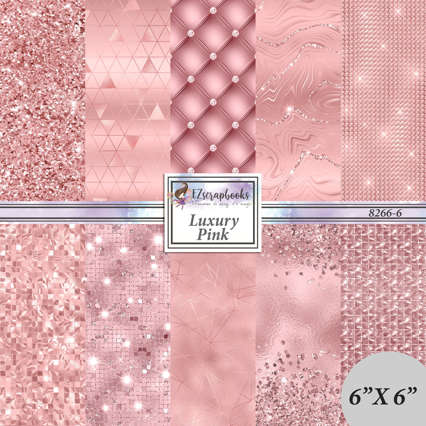 Luxury Pink - 6X6 Paper Pack - 8266-6
