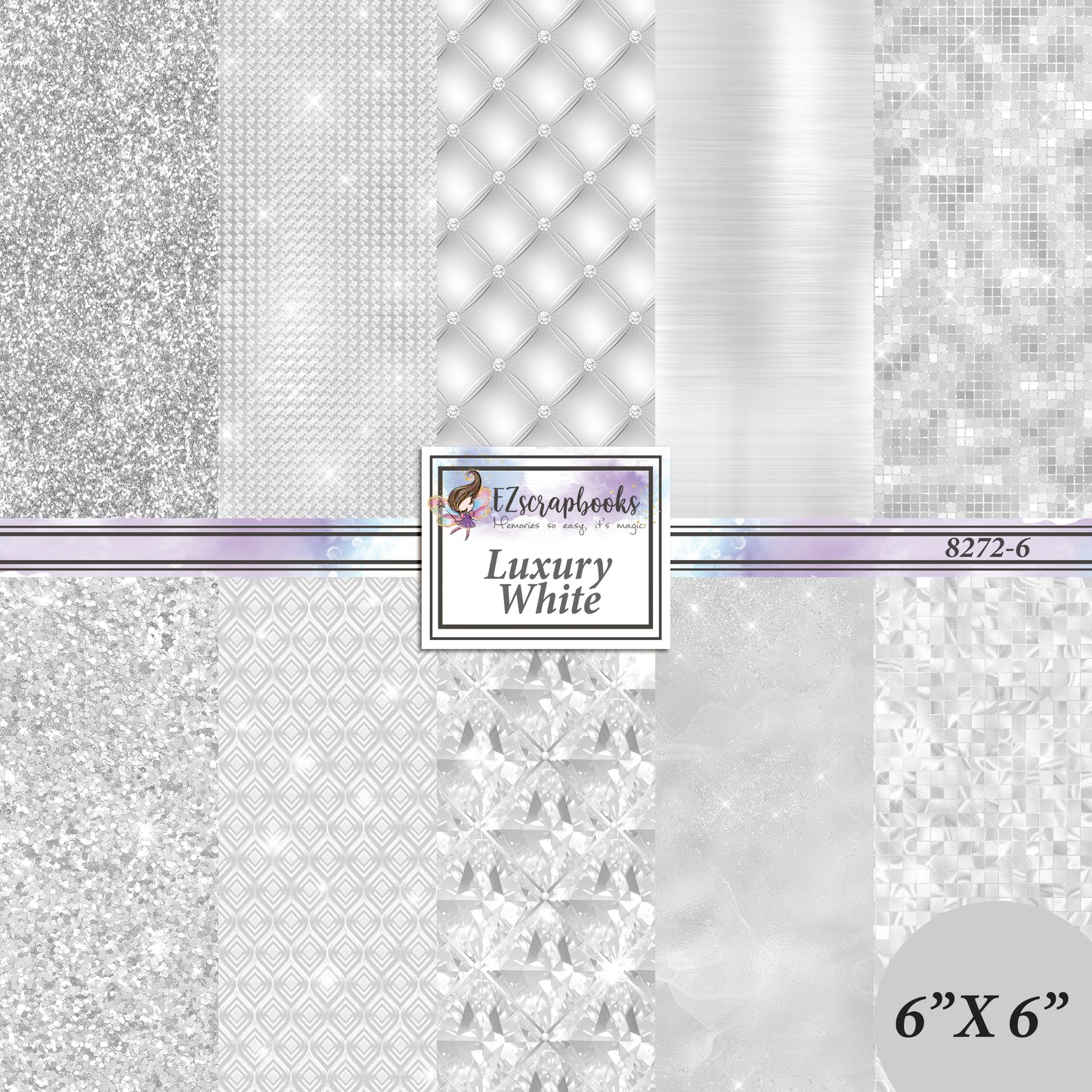 Luxury White - 6X6 Paper Pack - 8272-6