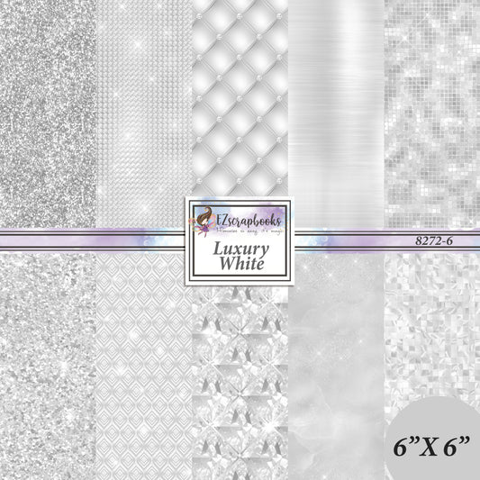 Luxury White - 6X6 Paper Pack - 8272-6