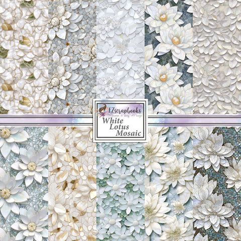 White Lotus Mosaic - Paper Pack - 8496