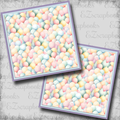 Birthday Girl Balloons NPM - Scrapbook Layout - 25-637