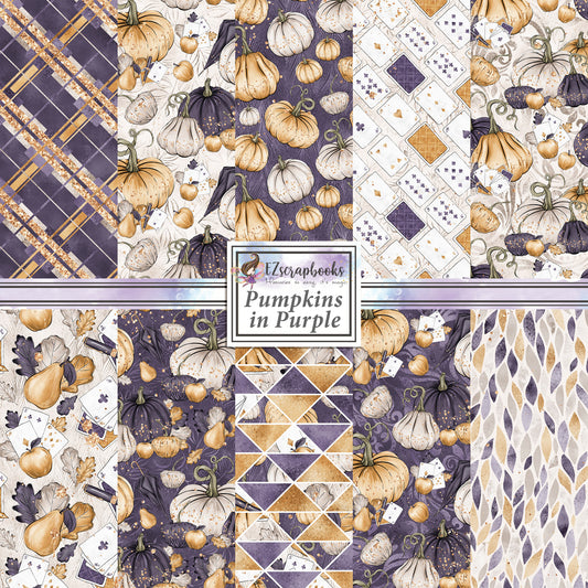 Pumpkins in Purple - Paper Pack - 8513