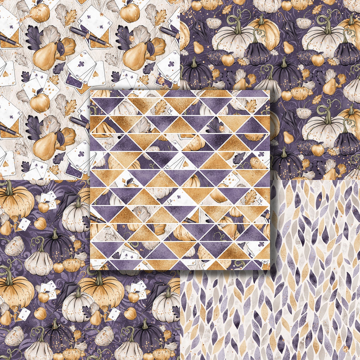 Pumpkins in Purple - Paper Pack - 8513