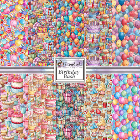 Birthday Bash - 12X12 Scrapbook Paper Pack - 8537