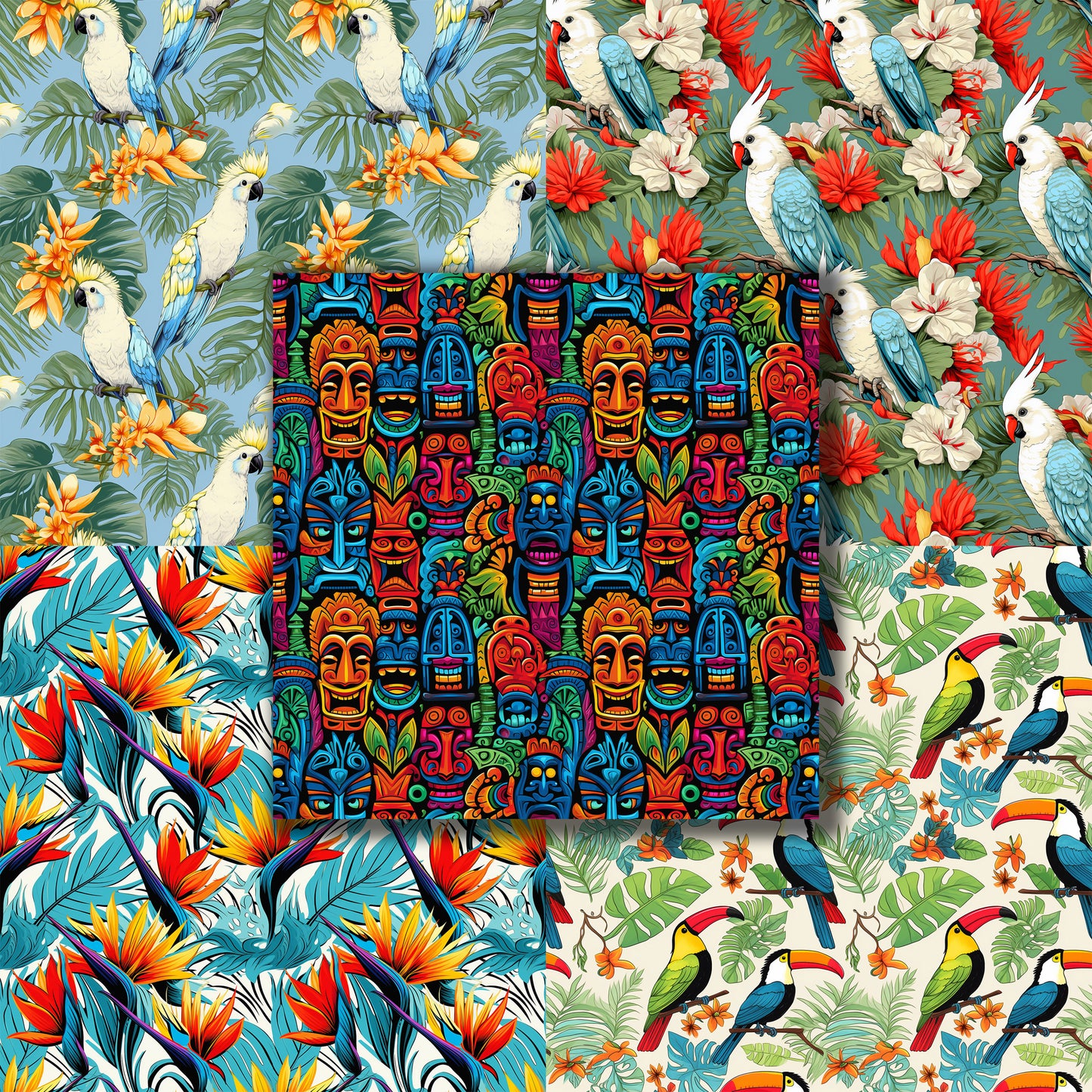 Tiki Room - 12X12 Scrapbook Paper Pack - 8539