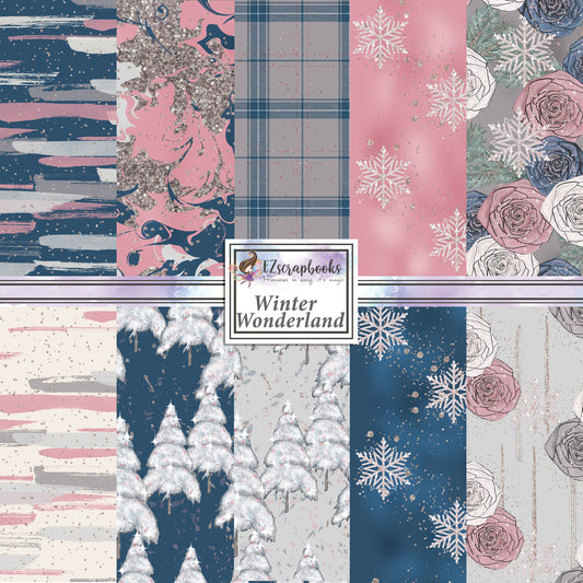 Winter Wonderland - 12X12 Scrapbook Paper Pack - 8546