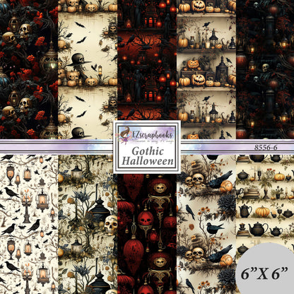 Gothic Halloween- 6X6 Paper Pack - 8556-6