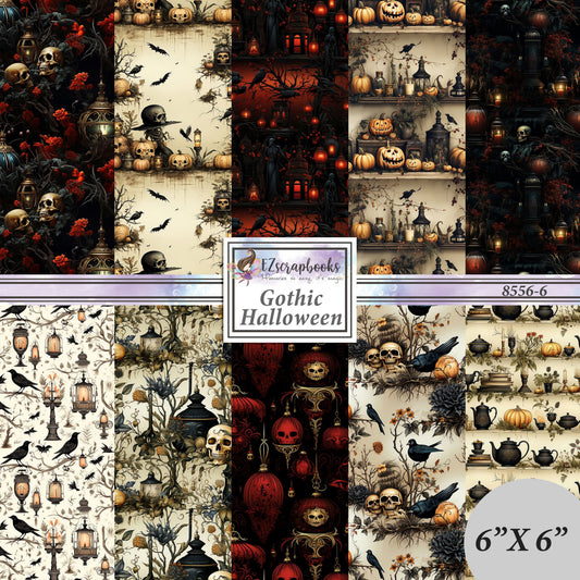 Gothic Halloween- 6X6 Paper Pack - 8556-6