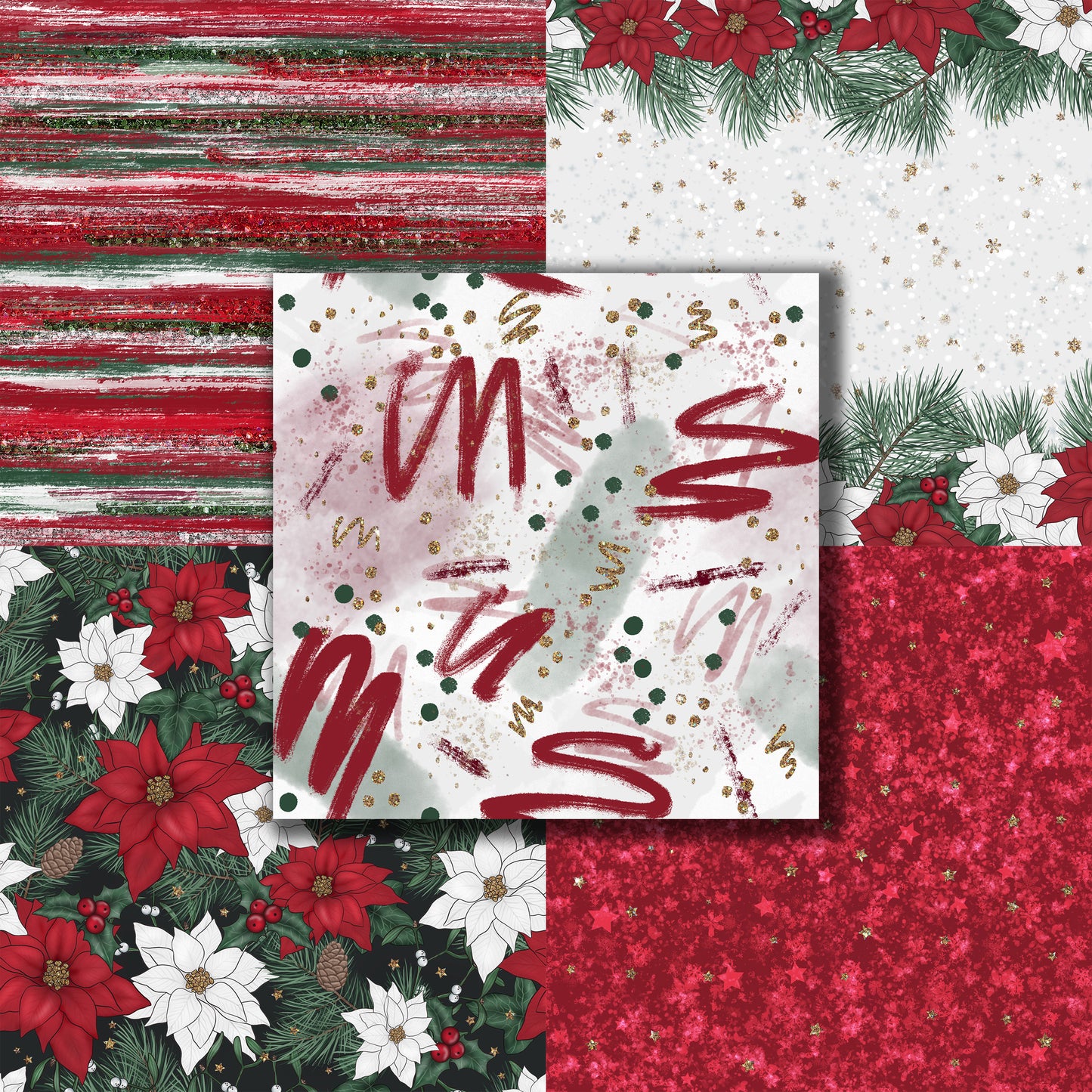 Merry Little Christmas - 12X12 Scrapbook Paper Pack - 8560