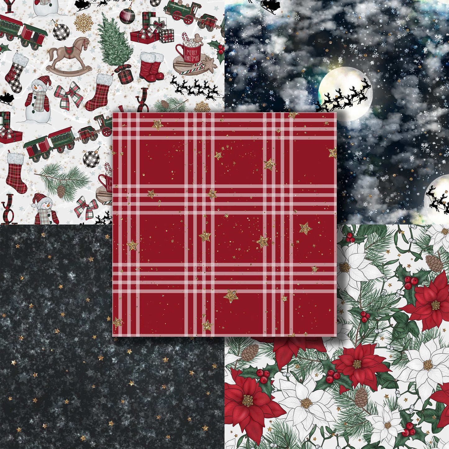 Merry Little Christmas - 12X12 Scrapbook Paper Pack - 8560