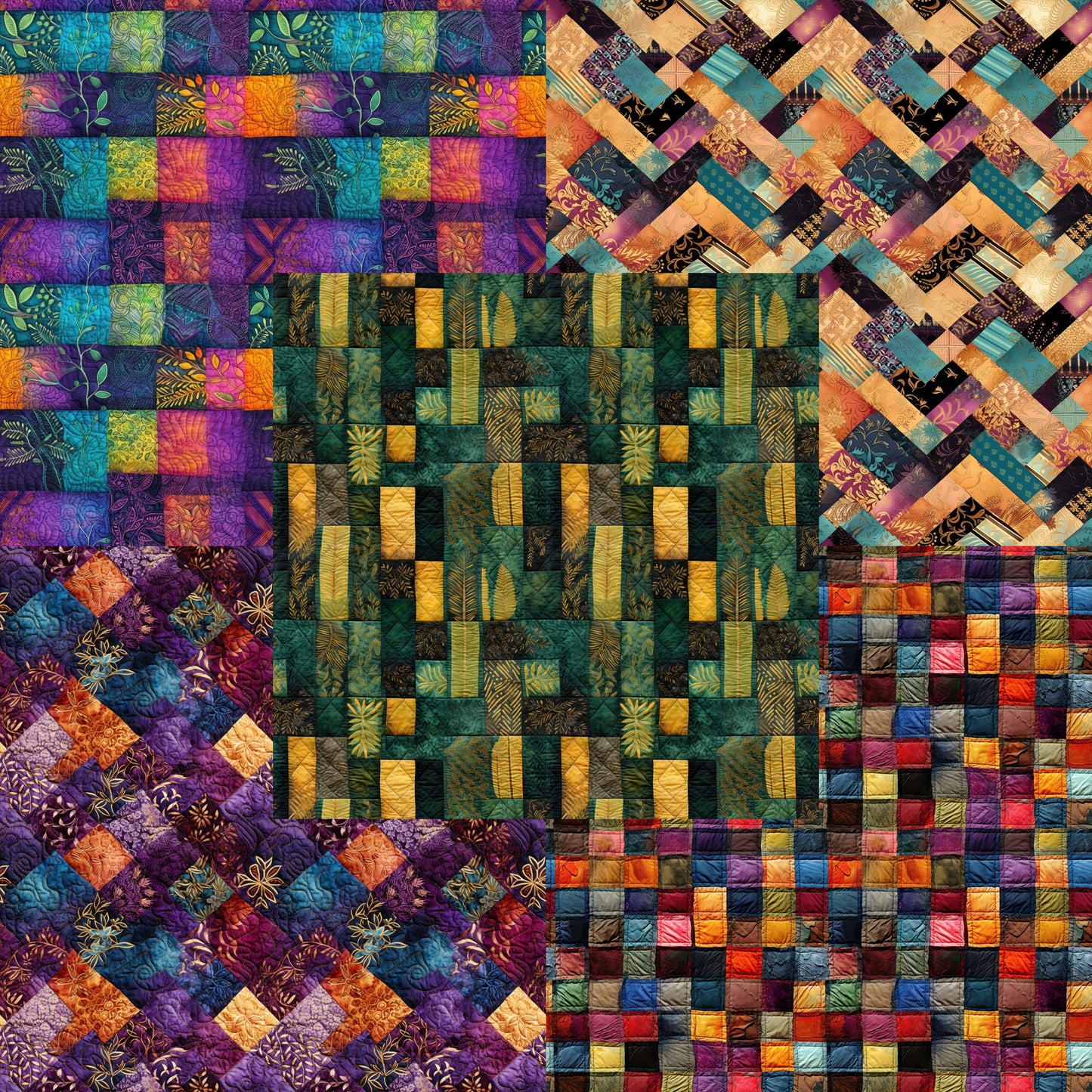 Batik Quilt 12X12 Paper Pack - 8582