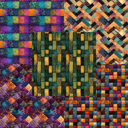 Batik Quilt 12X12 Paper Pack - 8582