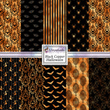 Black Copper Halloween 12X12 Paper Pack - 8583