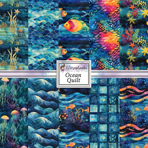 Ocean Quilt 12X12 Paper Pack - 8584