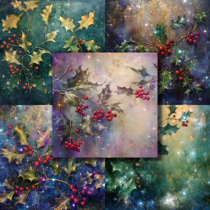 Starry Holly 12X12 Paper Pack - 8592