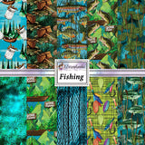 Fishing 12X12 Paper Pack - 8614