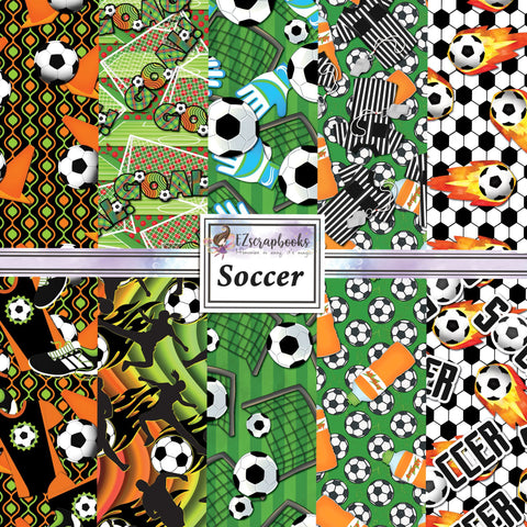 Soccer 12X12 Paper Pack - 8615