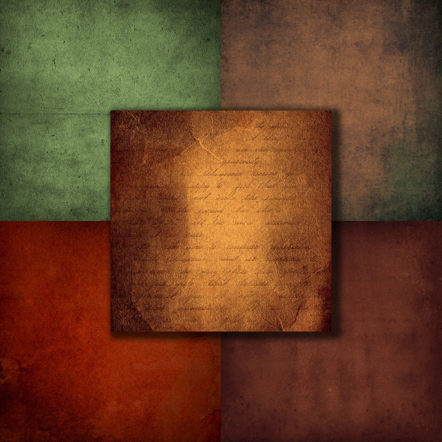 Autumn Distressed Textures 12X12 Paper Pack - 8631