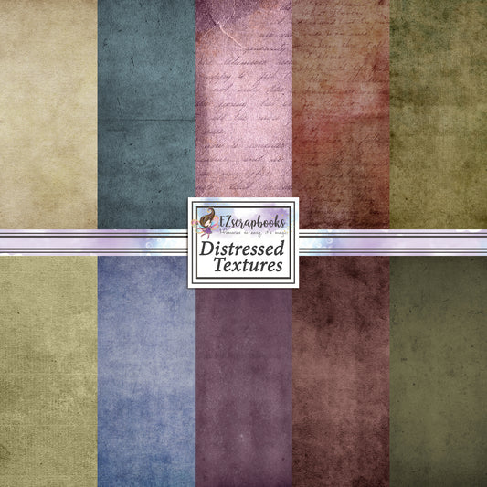 Distressed Textures 12X12 Paper Pack - 8632