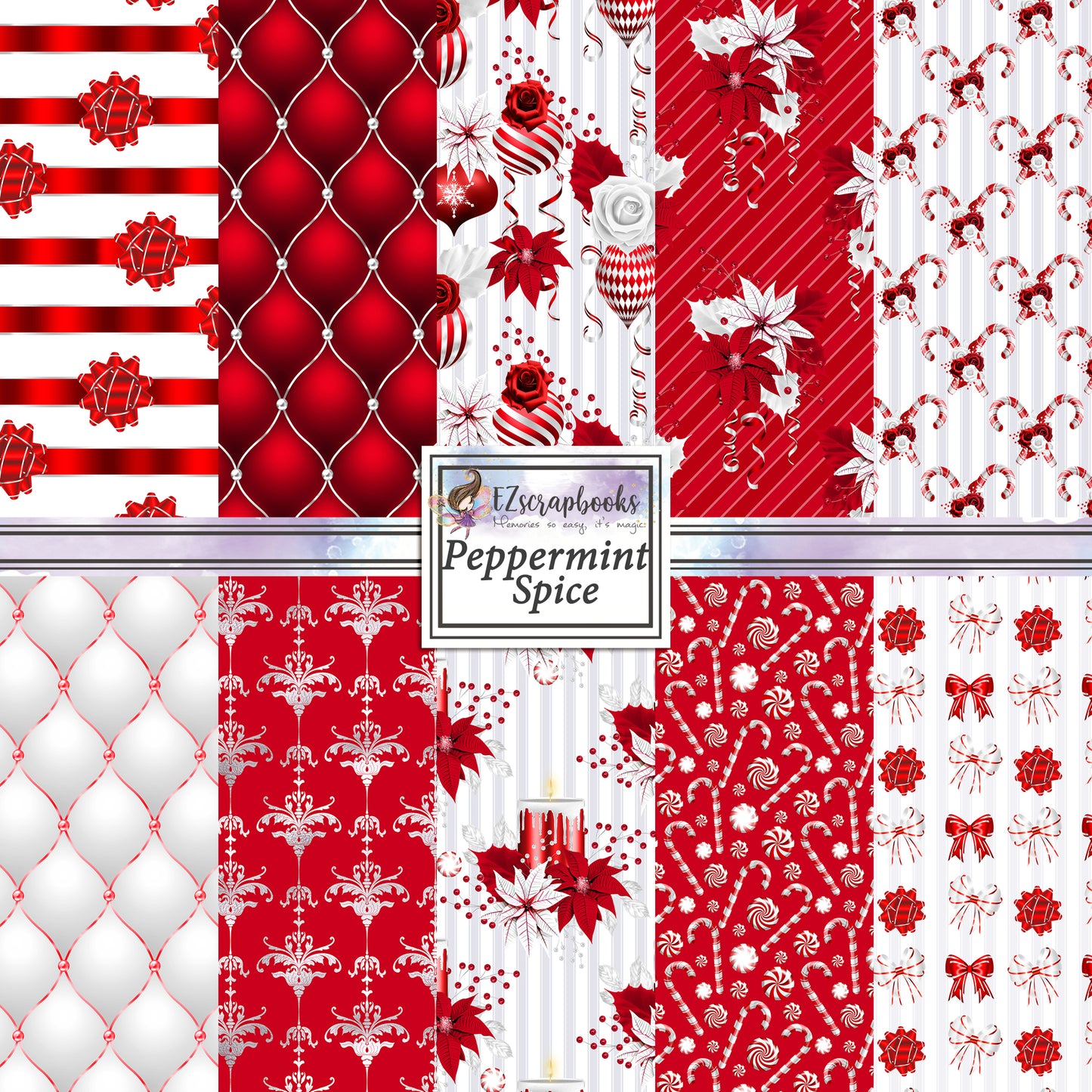 Peppermint Spice 12X12 Paper Pack - 8634