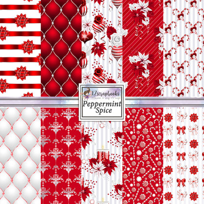 Peppermint Spice 12X12 Paper Pack - 8634