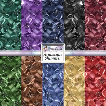 Arabesque Shimmer 12X12 Paper Pack - 8641