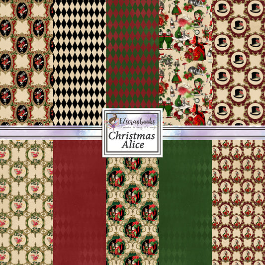 Christmas Alice 12X12 Paper Pack - 8642