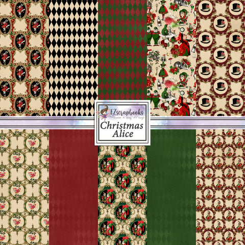 Christmas Alice 12X12 Paper Pack - 8642