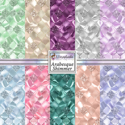 Arabesque Shimmer 12X12 Paper Pack - 8648