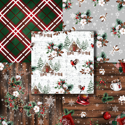 Cozy Christmas 12X12 Paper Pack - 8649