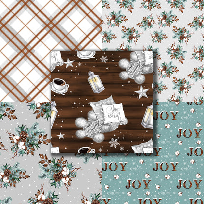 Cozy Blue Winter 12X12 Paper Pack - 8652