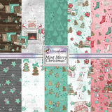 Mint Merry Christmas 12X12 Paper Pack - 8660