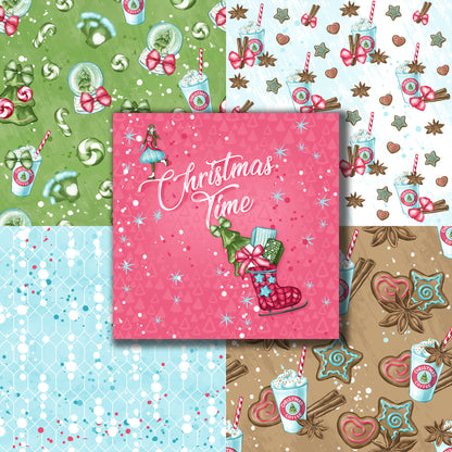 Christmas Skating 12X12 Paper Pack - 8664