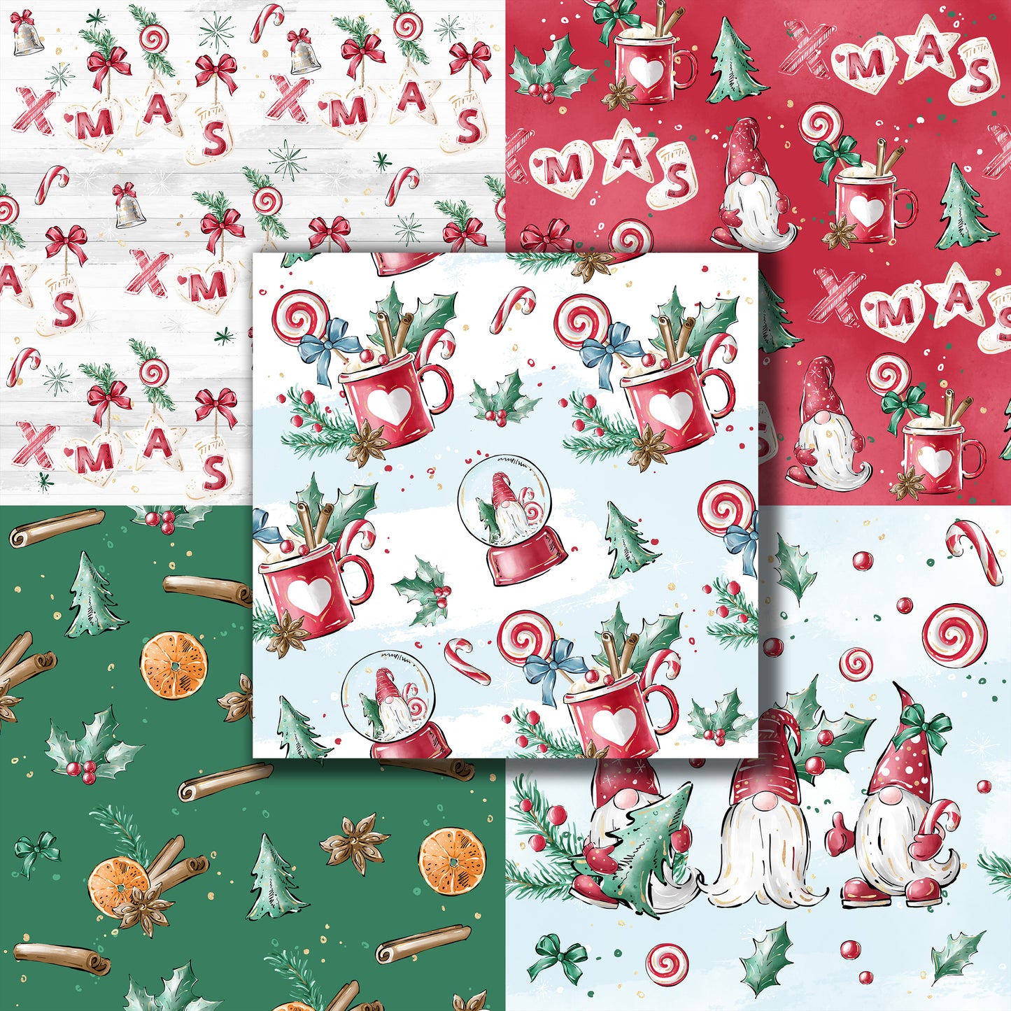 Gnome for Christmas 12X12 Paper Pack - 8665