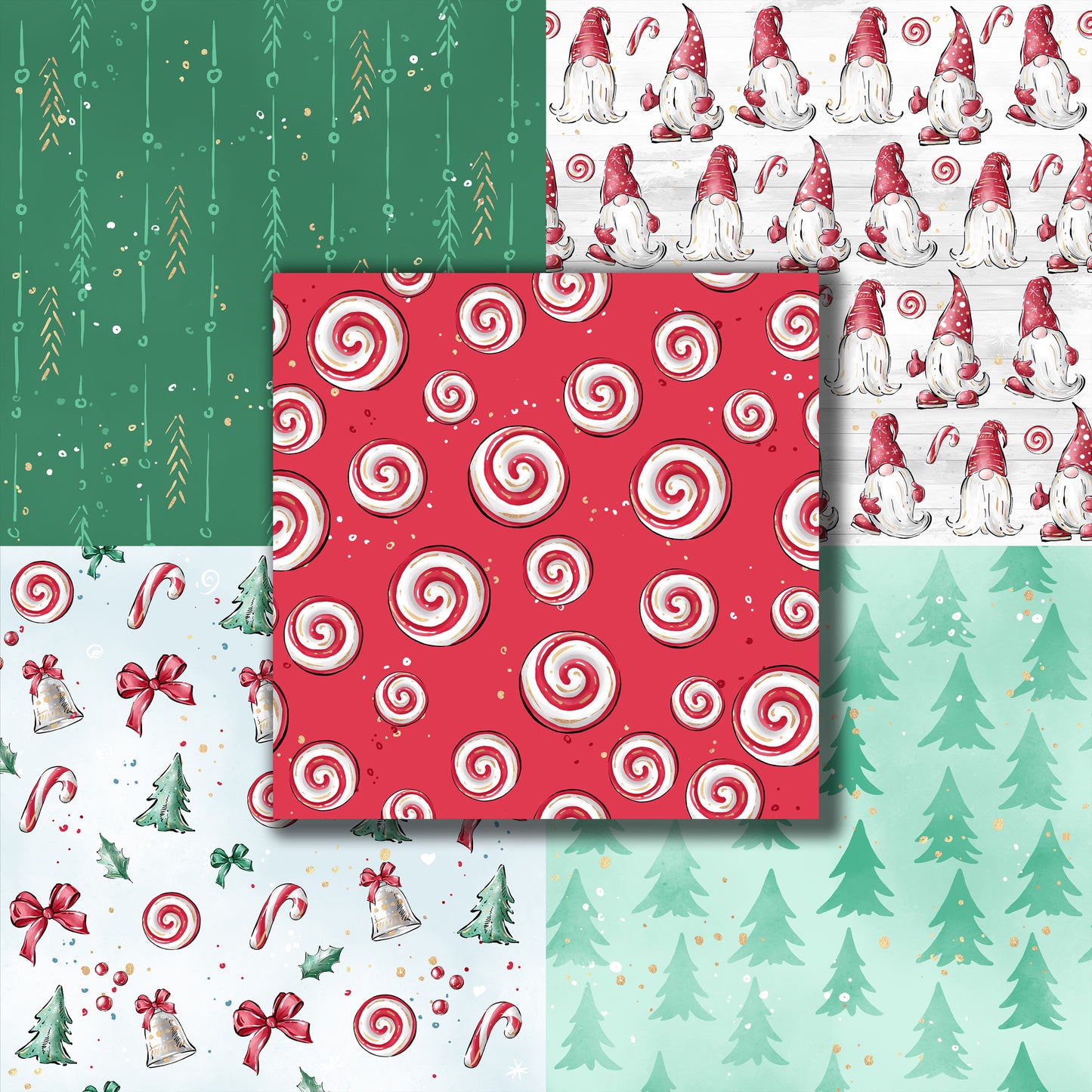 Gnome for Christmas 12X12 Paper Pack - 8665