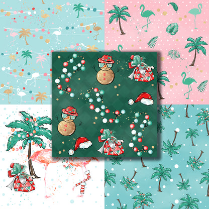 Christmas Flamingos 12X12 Paper Pack - 8666