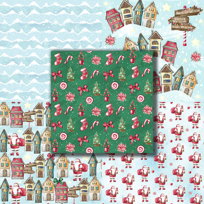 Santa's Workshop 12X12 Paper Pack - 8668