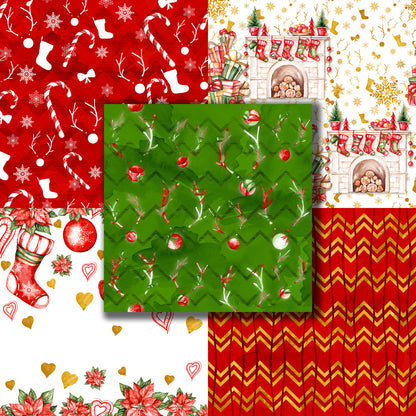 Bright Merry Christmas 12X12 Paper Pack - 8669