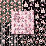 Pink Christmas 12X12 Paper Pack - 8671