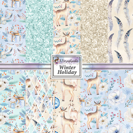 Winter Holiday 12X12 Paper Pack - 8672