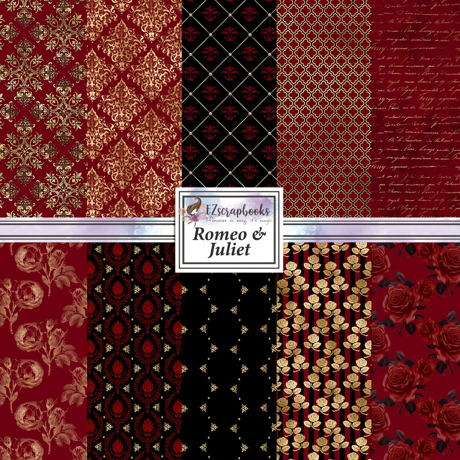 Romeo & Juliet 12X12 Paper Pack - 8679