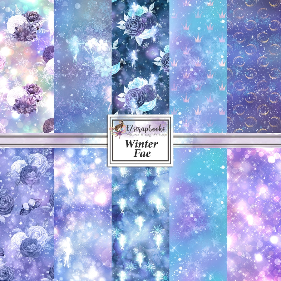 Winter Fae 12X12 Paper Pack - 8692