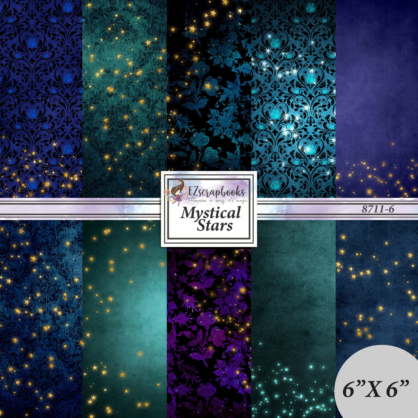 Mystical Stars - 6X6 Paper Pack - 8711-6